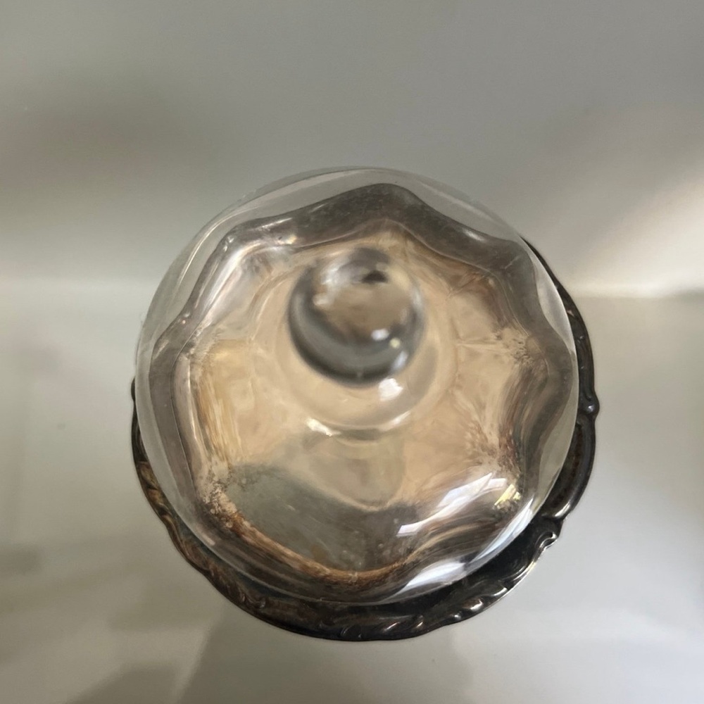 Small Glass Dome with Metal Base - Picture 3 of 5